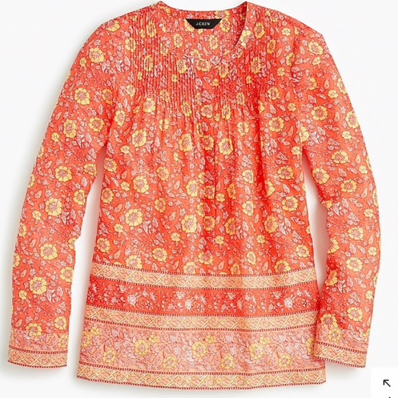 J. Crew Tops - J.Crew Voile Popover Blouse